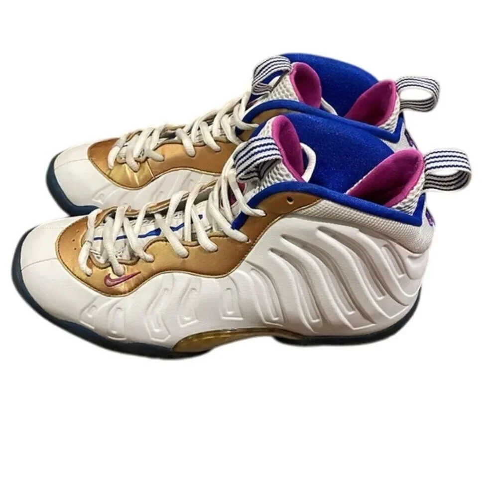 Nike Little Posite One GS Peanut Butter & Jelly Fuchsia Blast 644791-103 6.5Y